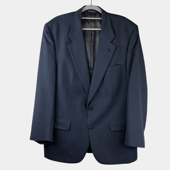 Burberrys Vintage Burberry 100% Wool 2-Piece Suit Navy - Picture 2 of 16